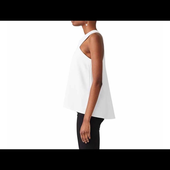 Tibi white racer back tank, structured white top - Picture 4 of 4